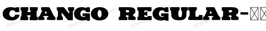 Chango Regular字体转换